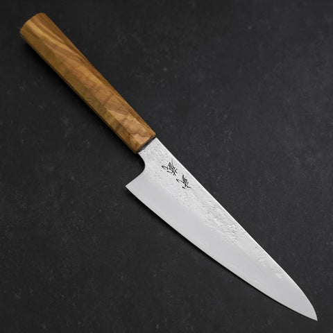 Gyuto Silver Steel #3 Nashiji Olive Handle 150mm (5.9”)