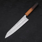 Gyuto Silver Steel #3 Nashiji Yaki Urushi Handle 210mm-[Musashi]-[Japanese-Kitchen-Knives]