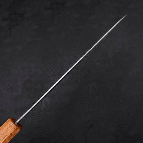 Gyuto Silver Steel #3 Nashiji Yaki Urushi Handle 210mm-[Musashi]-[Japanese-Kitchen-Knives]