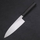 Gyuto Single-Edged White Steel #2 Kasumi Buffalo Ebony Handle 180mm (7”)-[Musashi]-[Couteaux de cuisine japonais]