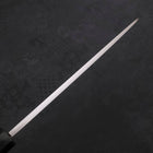 Gyuto Single-Edged White Steel #2 Kasumi Buffalo Ebony Handle 180mm (7”)-[Musashi]-[Couteaux de cuisine japonais]