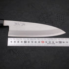 Gyuto Single-Edged White Steel #2 Kasumi Buffalo Ebony Handle 180mm (7”)-[Musashi]-[Couteaux de cuisine japonais]