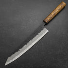 Gyuto Stainless Clad Blue Super Kurouchi Nashiji Sumi Urushi Handle 240mm-[Musashi]-[Couteaux de cuisine japonais]