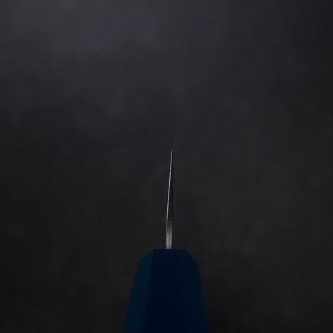 Gyuto Sweden Steel Nashiji Washi Damas Manche Urushi Bleu 210mm-[Musashi]-[Couteaux de cuisine japonais]