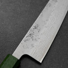 Gyuto Sweden Steel Nashiji Washi Damas Manche Urushi Vert 210mm-[Musashi]-[Couteaux de cuisine japonais]