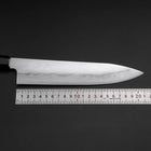 Gyuto Tamahagane Damas Manche en Buffle et Ébène 210mm-[Musashi]-[Couteaux de cuisine japonais]