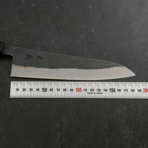 Gyuto V-Toku 2 Kurouchi Manche en Buffle et Ébène 185mm-[Musashi]-[Couteaux de cuisine japonais]