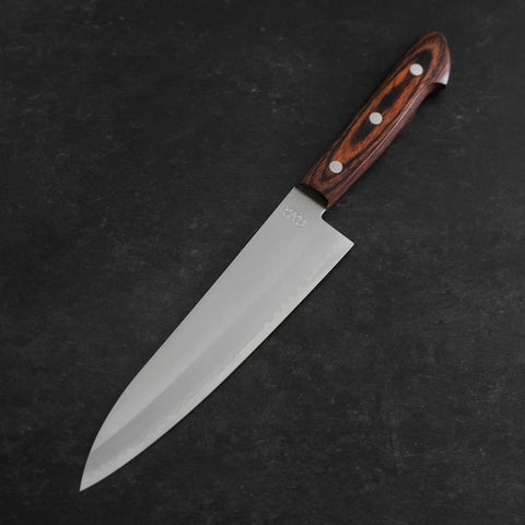 Gyuto VG-1 Poli Manche Occidental en Acajou 180mm-[Musashi]-[Couteaux de cuisine japonais]