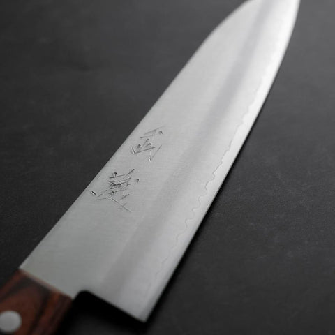 Gyuto VG-1 Poli Manche Occidental en Acajou 180mm-[Musashi]-[Couteaux de cuisine japonais]