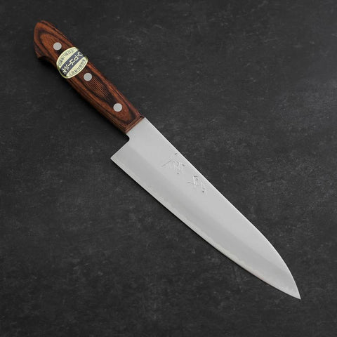 Gyuto VG-1 Poli Manche Occidental en Acajou 180mm-[Musashi]-[Couteaux de cuisine japonais]