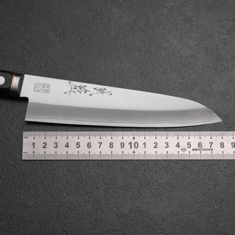 Gyuto VG-1 Poli Manche avec Incrustation de Cuivre Noir 180mm-[Musashi]-[Couteaux de cuisine japonais]