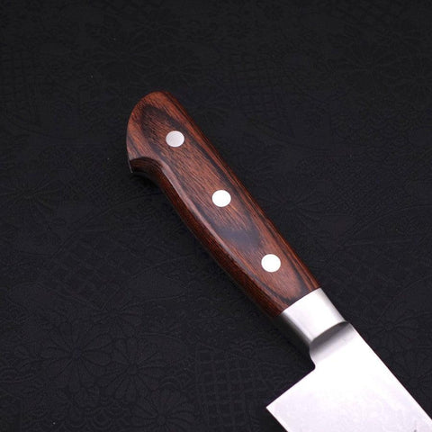 Gyuto VG-10 Damas Manche Occidental Marron 180mm-[Musashi]-[Couteaux de cuisine japonais]