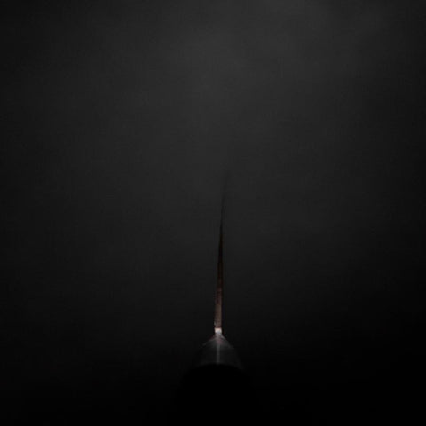 Gyuto VG-10 Damas Manche Occidental Noir 180mm-[Musashi]-[Couteaux de cuisine japonais]