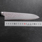 Gyuto VG-10 Damas Manche Occidental Noir 180mm-[Musashi]-[Couteaux de cuisine japonais]