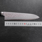 Gyuto VG-10 Damas Manche Occidental Noir 180mm-[Musashi]-[Couteaux de cuisine japonais]