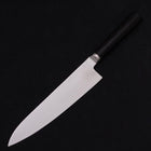 Gyuto VG-10 Damas Manche Occidental en Ébène Rond Noir 210mm-[Musashi]-[Couteaux de cuisine japonais]