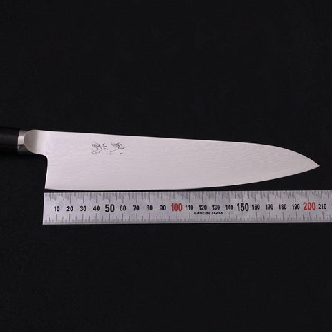 Gyuto VG-10 Damas Manche Occidental en Ébène Rond Noir 210mm-[Musashi]-[Couteaux de cuisine japonais]
