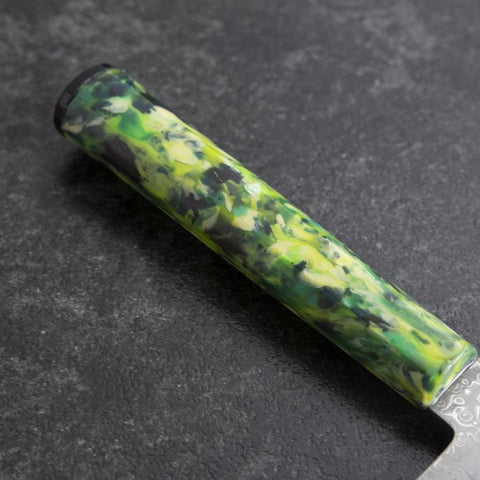 Gyuto VG-10 Damascus Ocean Green Mix Handle 210mm (8.3”)-[Musashi]-[Japanese-Kitchen-Knives]