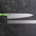 Gyuto VG-10 Damascus Ocean Green Mix Handle 210mm (8.3”)-[Musashi]-[Japanese-Kitchen-Knives]