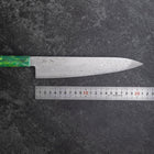 Gyuto VG-10 Damascus Ocean Green Handle 210mm (8.3”)-[Musashi]-[Japanese-Kitchen-Knives]