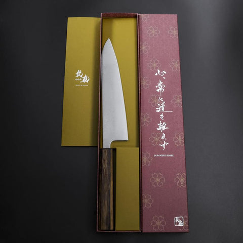 Gyuto VG-10 Damas Manche Sumi Urushi 210mm-[Musashi]-[Couteaux de cuisine japonais]