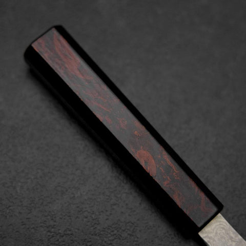 Gyuto VG-10 Damas Manche Urushi Rouge 210mm-[Musashi]-[Couteaux de cuisine japonais]
