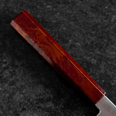 Gyuto VG-10 Damas Manche Urushi Rouge Yamanaka 210mm-[Musashi]-[Couteaux de cuisine japonais]