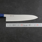 Gyuto VG-10 Damas Manche en Bois de Bouleau Bleu 210mm-[Musashi]-[Couteaux de cuisine japonais]