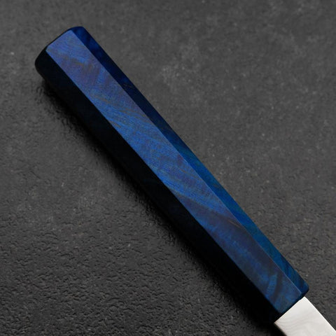 Gyuto VG-10 Damas Manche en Bois de Bouleau Bleu 240mm-[Musashi]-[Couteaux de cuisine japonais]
