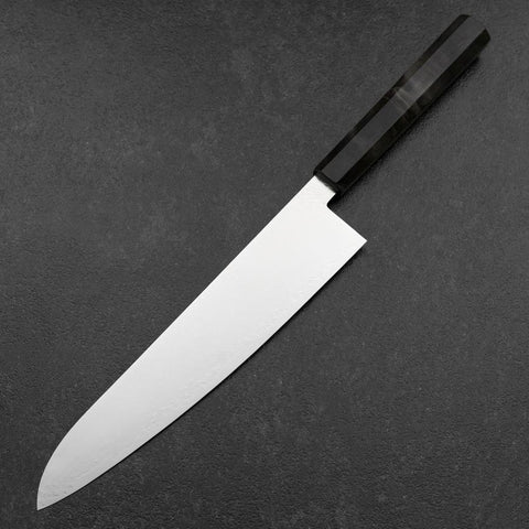 Gyuto VG-10 Damas Manche en Bois de Bouleau Gris 240mm-[Musashi]-[Couteaux de cuisine japonais]