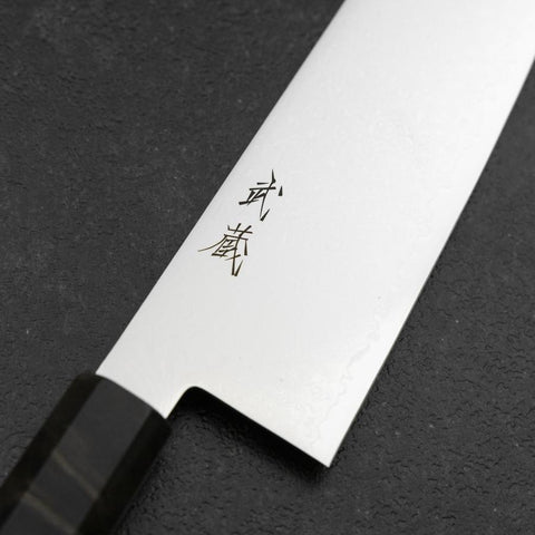 Gyuto VG-10 Damas Manche en Bois de Bouleau Gris 240mm-[Musashi]-[Couteaux de cuisine japonais]