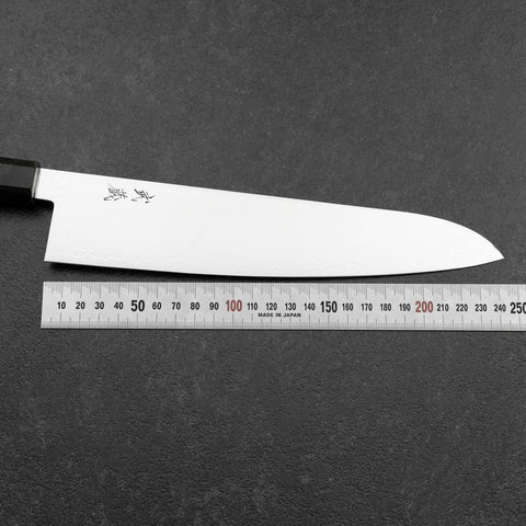 Gyuto VG-10 Damas Manche en Bois de Bouleau Gris 240mm-[Musashi]-[Couteaux de cuisine japonais]