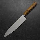 Gyuto VG-10 Damas Manche en Bois de Bouleau Jaune-Brun 210mm-[Musashi]-[Couteaux de cuisine japonais]