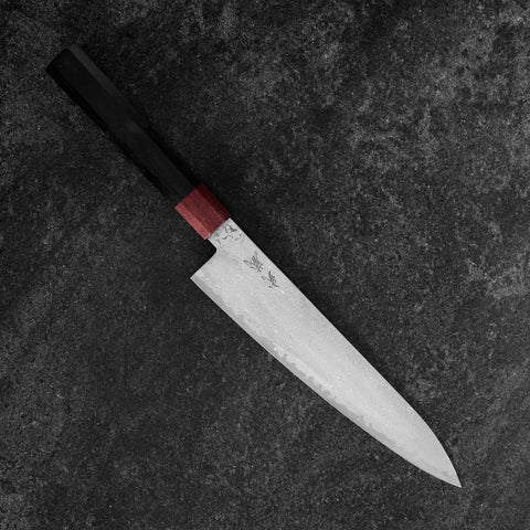 Gyuto VG-10 Damascus Rose Wood Handle 210mm (8.3”)-[Musashi]-[Japanese-Kitchen-Knives]