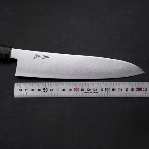Gyuto VG-10 Damas Manche en Bouleau Gris 210mm-[Musashi]-[Couteaux de cuisine japonais]