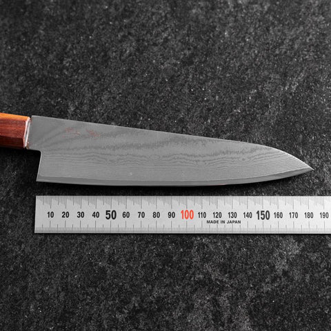 Gyuto VG-10 Damas Manche en Ébène et Bois de Rose 180mm-[Musashi]-[Couteaux de cuisine japonais]