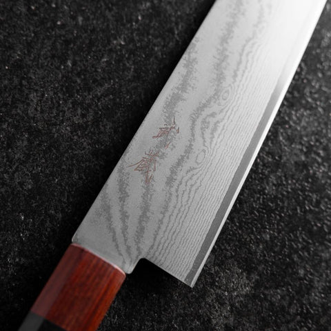 Gyuto VG-10 Damas Manche en Ébène et Bois de Rose 210mm-[Musashi]-[Couteaux de cuisine japonais]