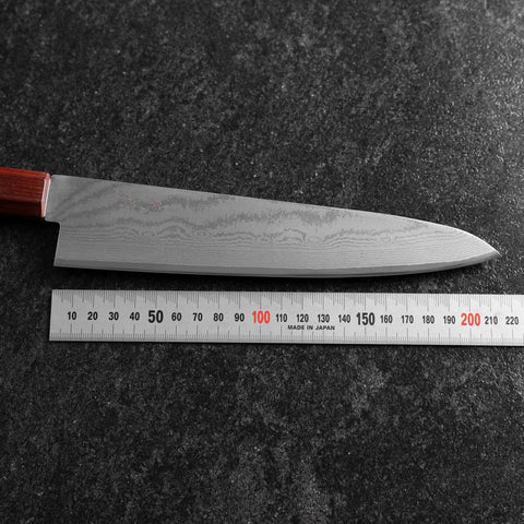 Gyuto VG-10 Damas Manche en Ébène et Bois de Rose 210mm-[Musashi]-[Couteaux de cuisine japonais]