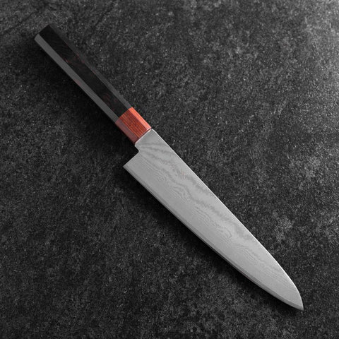 Gyuto VG-10 Damas Manche en Ébène et Bois de Rose 210mm-[Musashi]-[Couteaux de cuisine japonais]