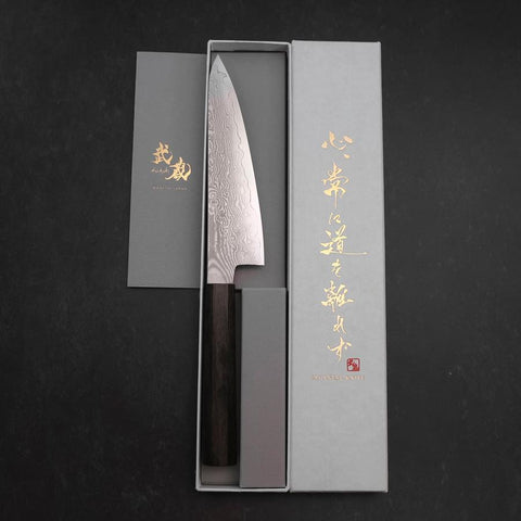 Gyuto VG-10 Damas Manche en Frêne 145mm-[Musashi]-[Couteaux de cuisine japonais]