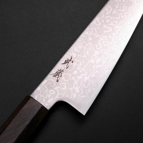 Gyuto VG-10 Damas Manche en Frêne 150mm-[Musashi]-[Couteaux de cuisine japonais]