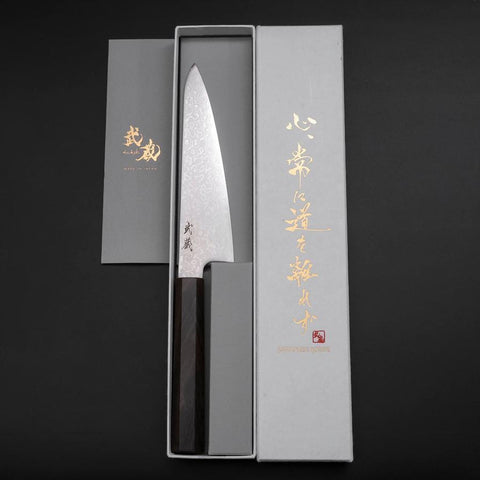 Gyuto VG-10 Damas Manche en Frêne 150mm-[Musashi]-[Couteaux de cuisine japonais]