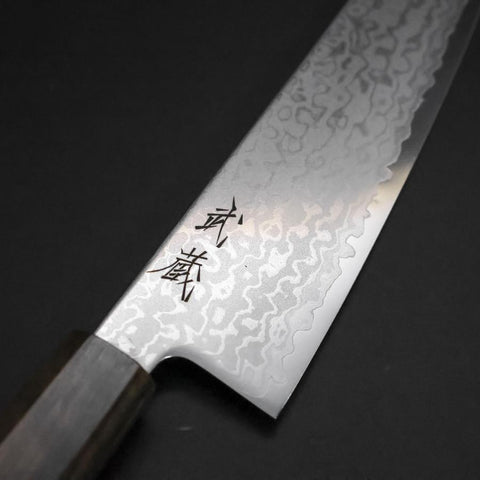 Gyuto VG-10 Damas Manche en Frêne 195mm-[Musashi]-[Couteaux de cuisine japonais]