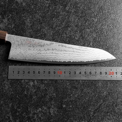 Gyuto VG-10 Damas Manche en Frêne 210mm-[Musashi]-[Couteaux de cuisine japonais]