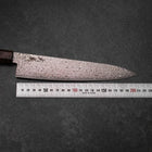 Gyuto VG-10 Damas Marron Manche en Bois de Bouleau 210mm-[Musashi]-[Couteaux de cuisine japonais]