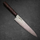 Gyuto VG-10 Damas Marron Manche en Bois de Bouleau 210mm-[Musashi]-[Couteaux de cuisine japonais]