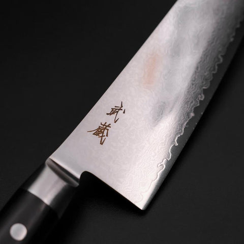 Gyuto VG-10 Damas Oval Noir Manche Occidental 235mm-[Musashi]-[Couteaux de cuisine japonais]