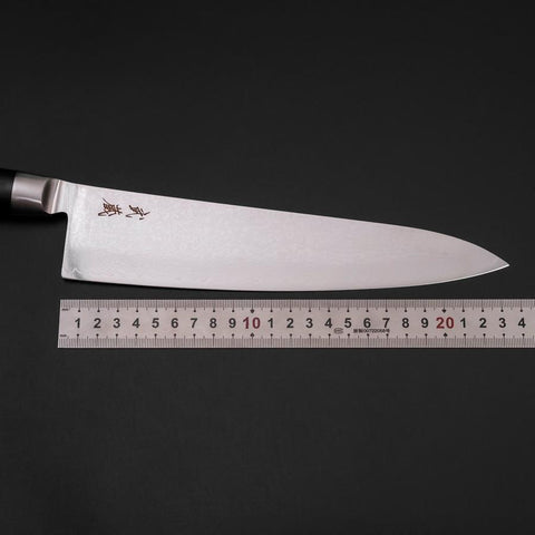 Gyuto VG-10 Damas Oval Noir Manche Occidental 235mm-[Musashi]-[Couteaux de cuisine japonais]