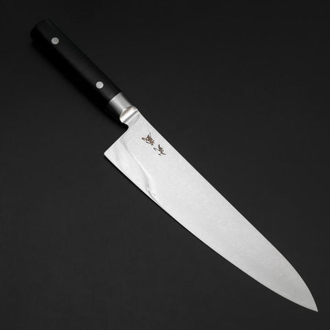 Gyuto VG-10 Damas Oval Noir Manche Occidental 235mm-[Musashi]-[Couteaux de cuisine japonais]
