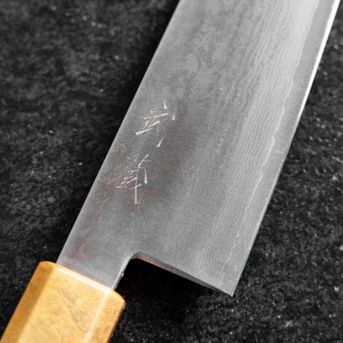 Gyuto VG-10 Damascus Gold Leaf Handle 210mm (8.3”)-[Musashi]-[Couteaux de cuisine japonais]